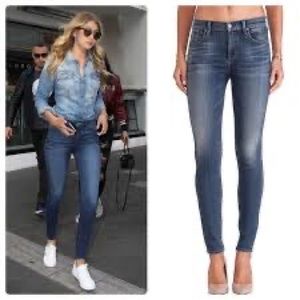 AGOLDE Sophie High Rise Sz 27 Skinny Jeans Medium Wash Blue